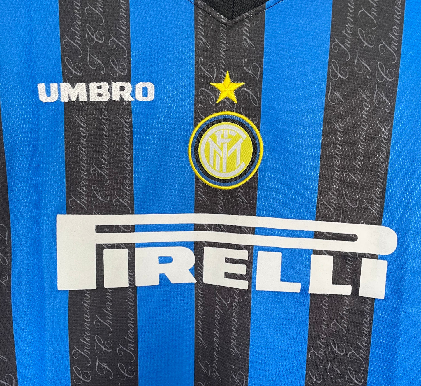 Long Sleeved Retro Inter Milan 97/98 Home Kit