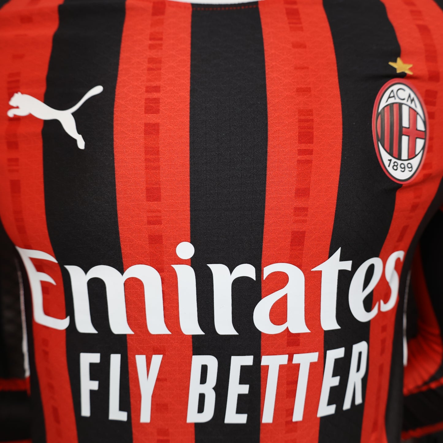 Long Sleeved AC Milan 2024-25  Home Kit Player Version