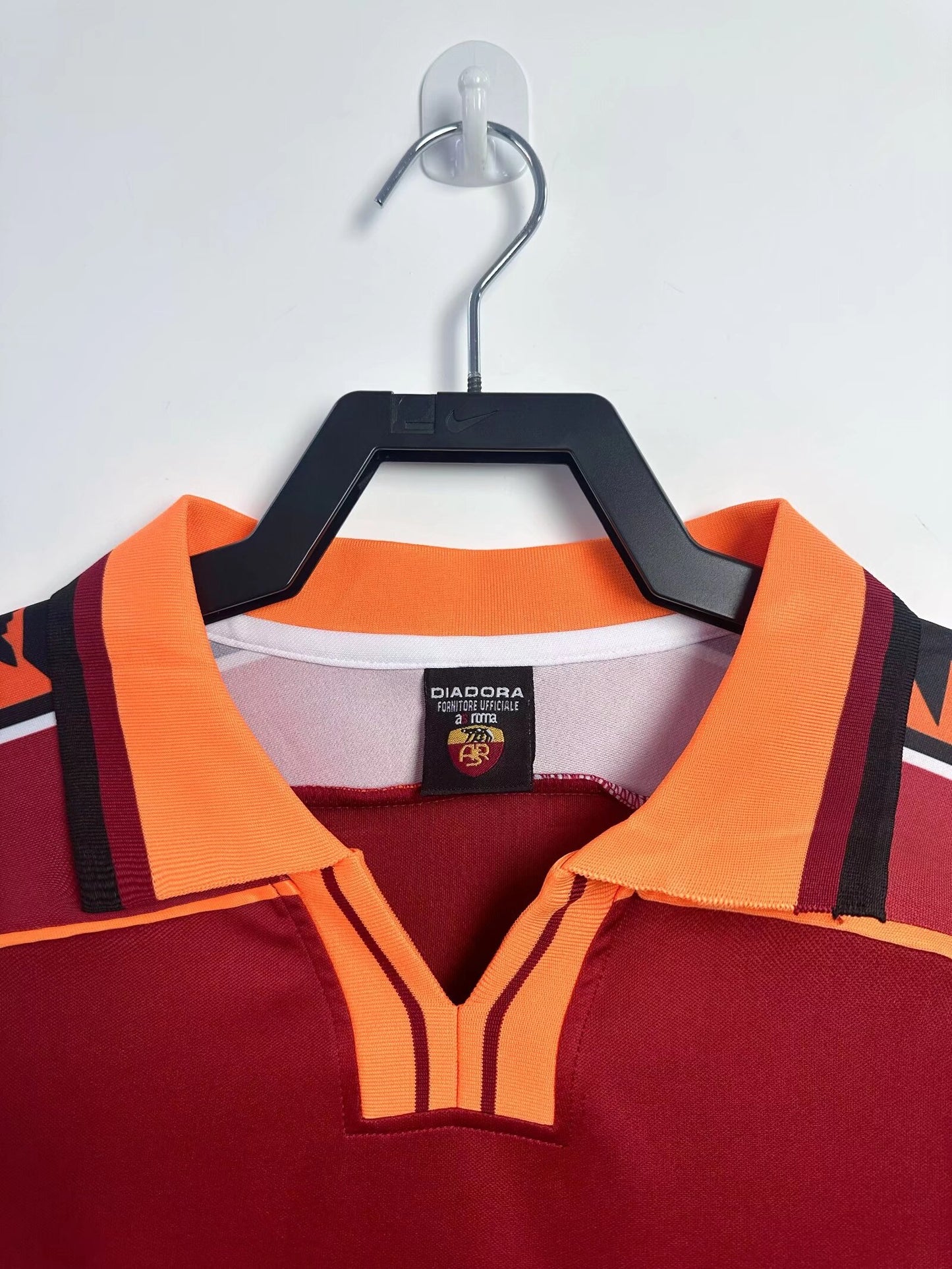 Long Sleeved Retro Roma 1998/99 Home Kit