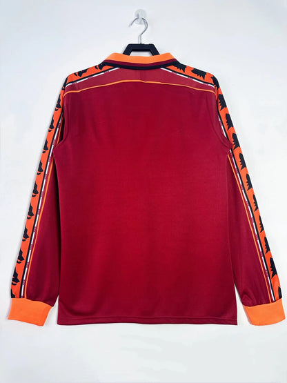 Long Sleeved Retro Roma 1998/99 Home Kit