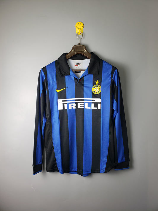 Long Sleeved Retro Inter Milan 98/99 Home Kit